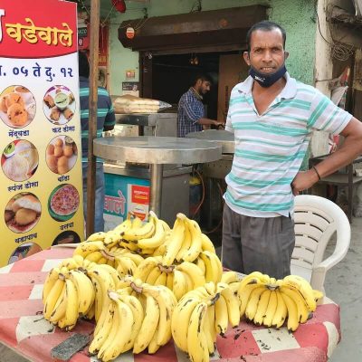 バナナ売りの男性